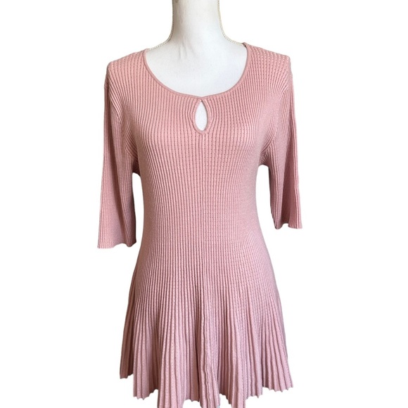 Chelsea & Theodore Pink Dress Women's Barbiecore Size XL - Picture 4 of 16